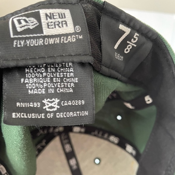 Green Bay Packers NFL Green New Era Fitted Hat/Cap Mens 7 5/8 - Picture 5 of 6